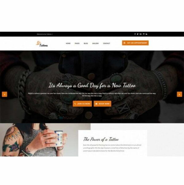 Tattoo – HTML Template